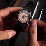 Nivada Grenchen 87043Q10 Chronoking Salmon Dial on Strap image 8 thumbnail