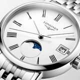 Longines L4.330.4.11.6 Elegant Collection Moonphase White Dial on Bracelet image 4 thumbnail