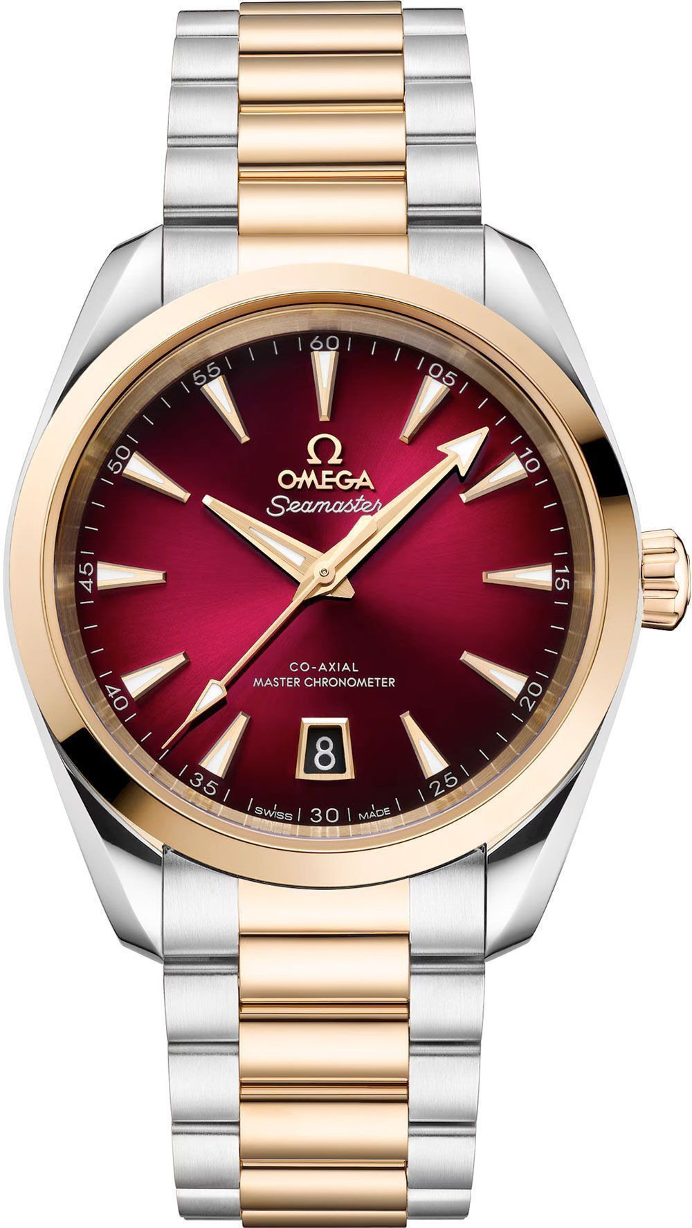 Omega 220.20.38.20.10.002 Seamaster Aqua Terra 150M Moonshine Gold on Bracelet