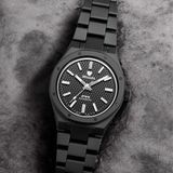 Nivada Grenchen 68004A77 F77 Black Ceramic Braided on Bracelet image 7 thumbnail