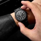 Nivada Grenchen 68004A77 F77 Black Ceramic Braided on Bracelet image 9 thumbnail