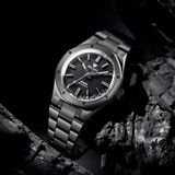 Nivada Grenchen 68004A77 F77 Black Ceramic Braided on Bracelet image 10 thumbnail