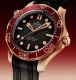 Omega Seamaster Diver 300M Bronze Gold "Ironman" On Rubber Strap 210.92.42.20.01.003 image 3 thumbnail
