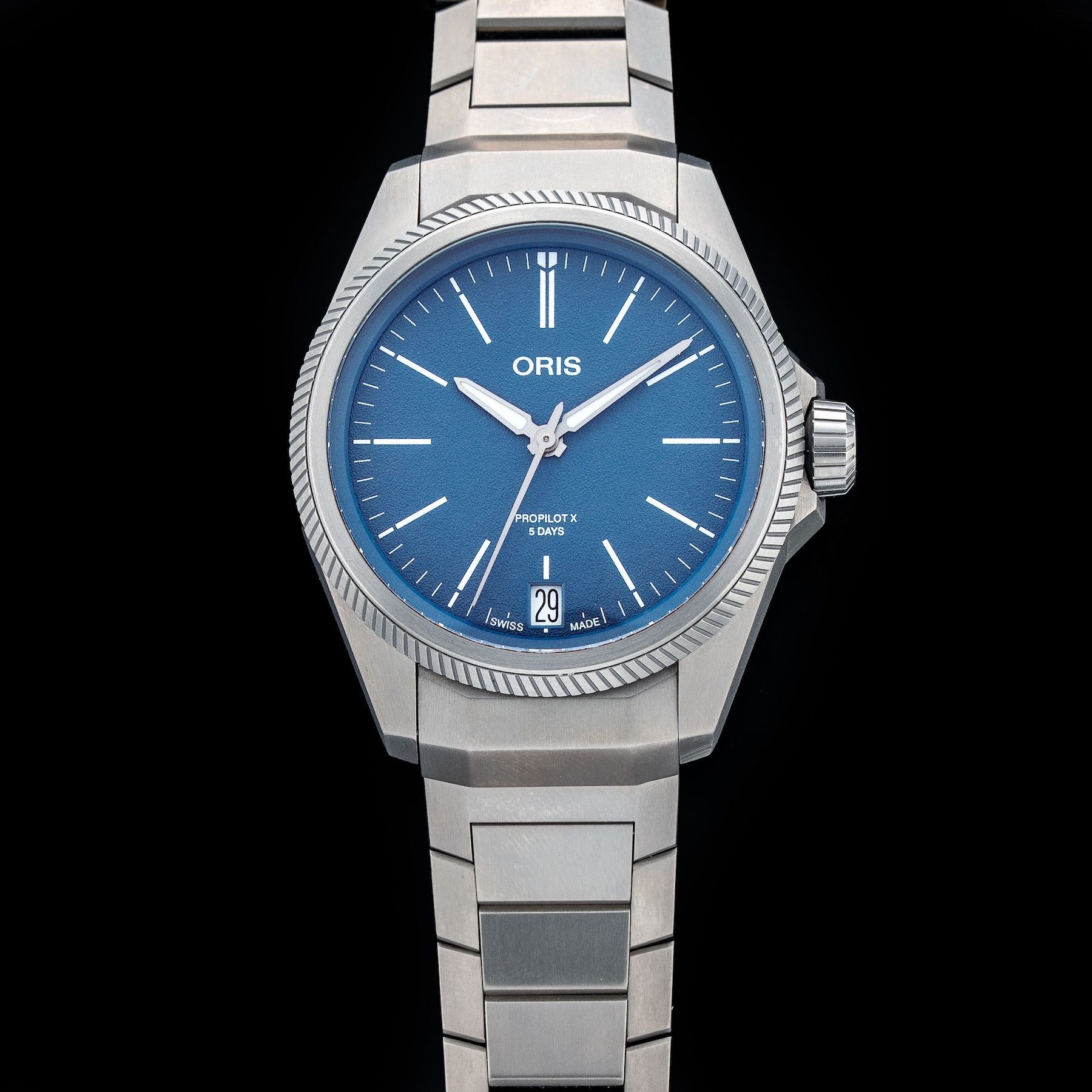 Oris 01 400 7778 7155 Big Crown ProPilot X Calibre 400 Blue Dial