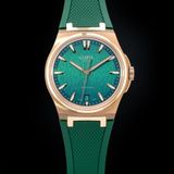 Czapek Antarctique Mount Erebus Rose Gold Chameleon on Rubber Strap image 1 thumbnail