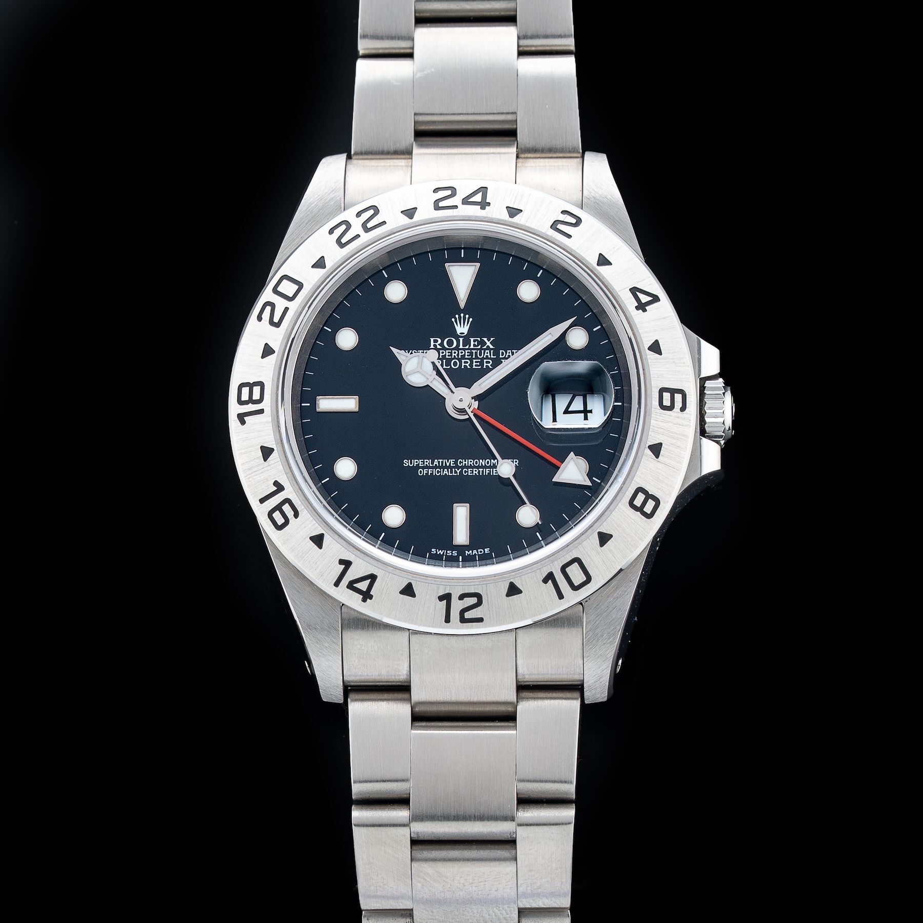 Rolex 16570 Explorer II Black Dial