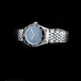 Nivada Grenchen 32077A04 Aquamar Grey On Beads of Rice Bracelet image 4 thumbnail