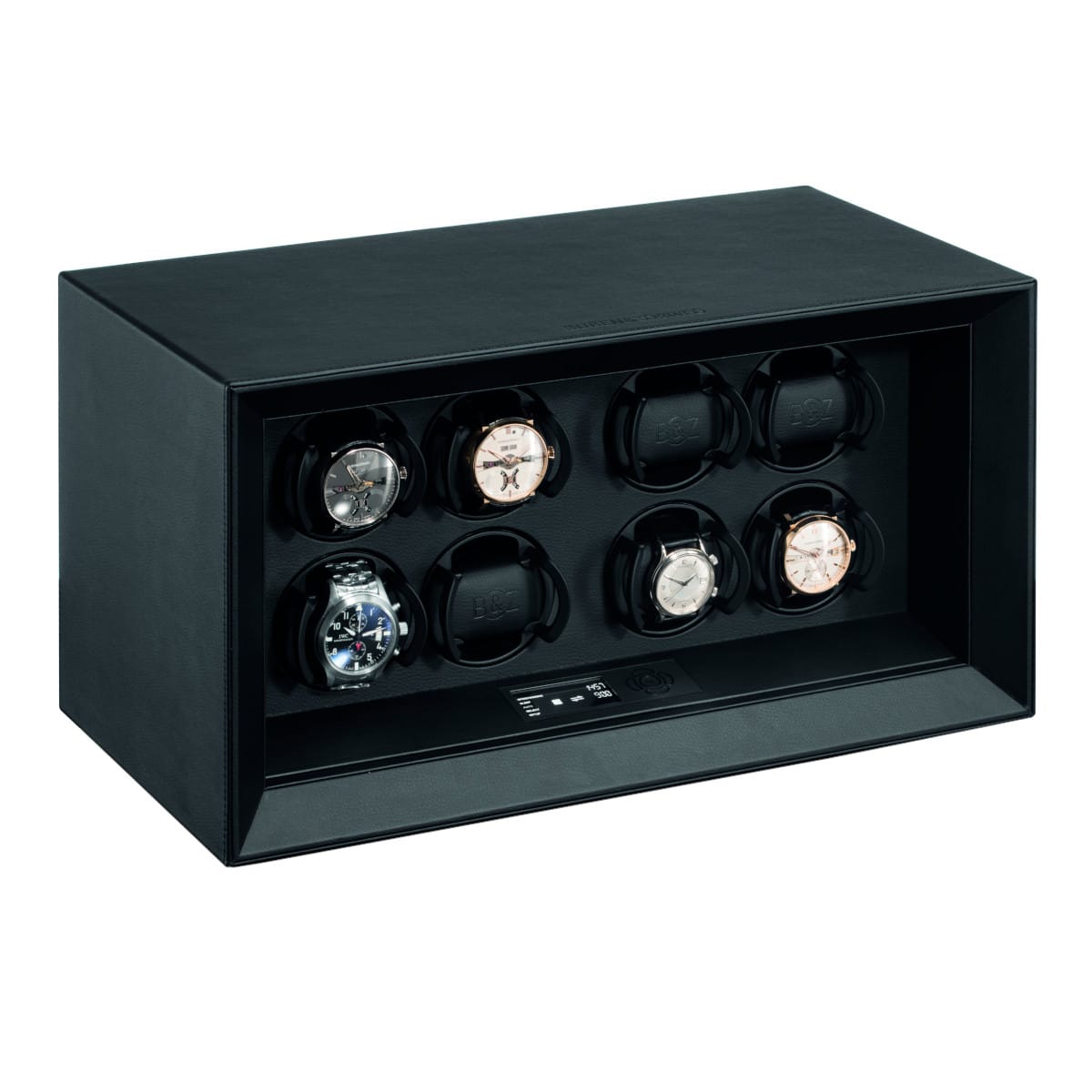 Buben & Zorweg SAFE MASTER 8 Black Leather Watch Winder
