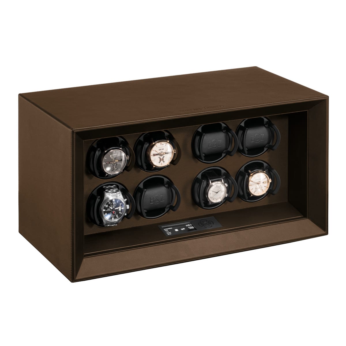 Buben & Zorweg SAFE MASTER 8 Brown Leather Watch Winder