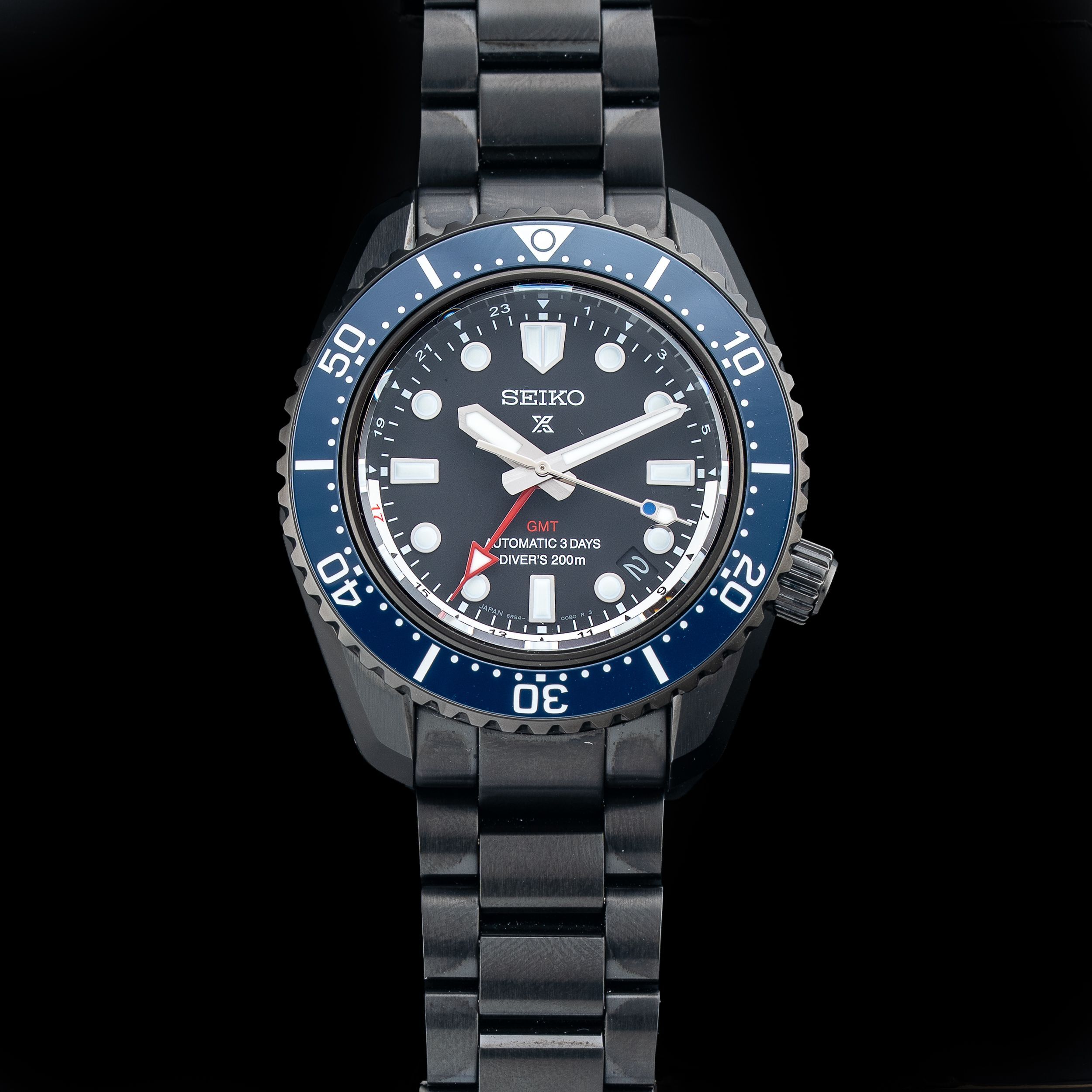 Seiko Prospex Shohei Ohtani SBEJ023 Limited Edition Prospex GMT Diver Black Dial