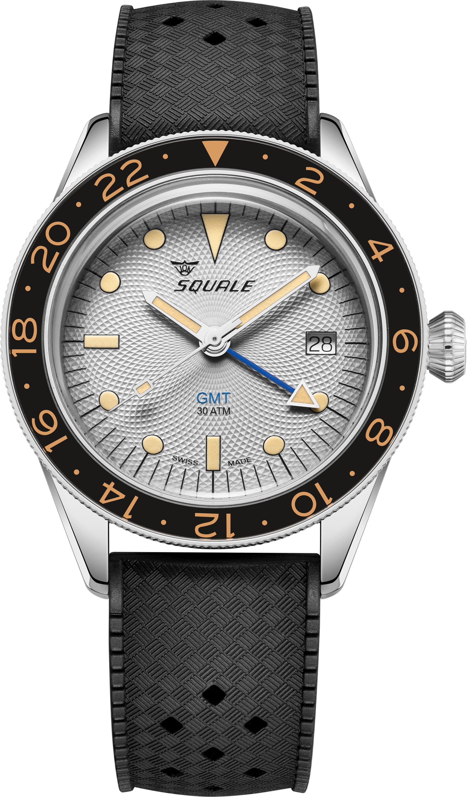 Squale SUB-39 GMT "Sharkbelly" Grey Guilloché U.S. Exclusive