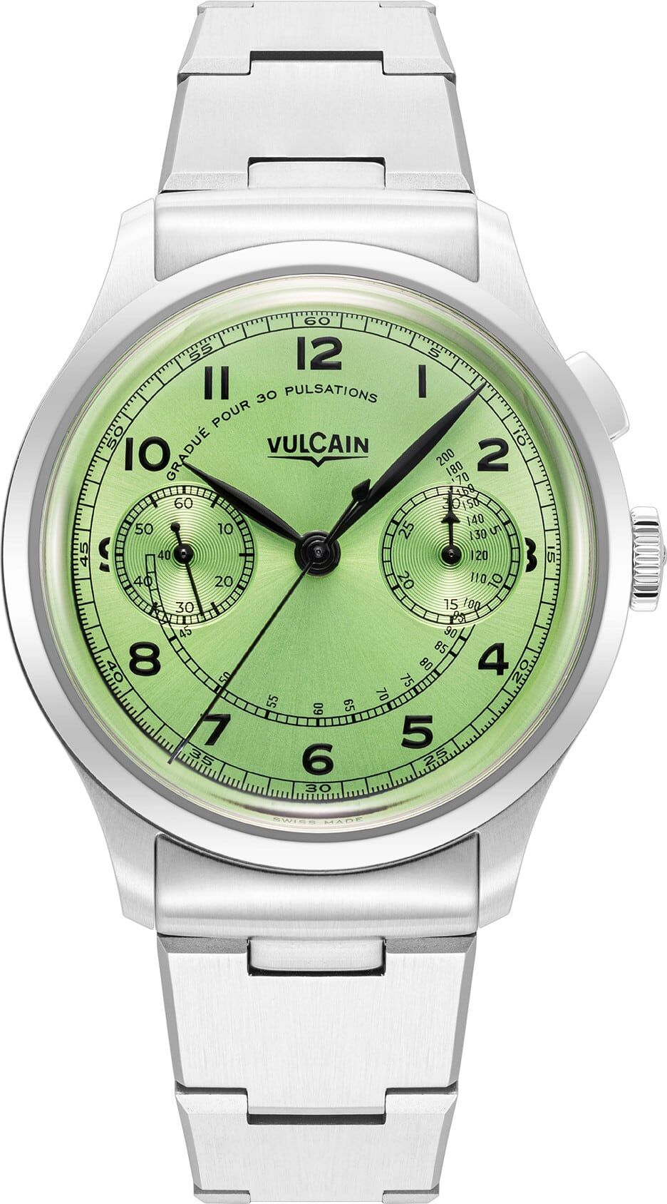 Vulcain 650167A98.BHM288 Monopusher Heritage Green