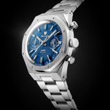 Nivada Grenchen 68000Q77 F77 Chrono Mecaquartz Blue 38mm image 2 thumbnail