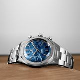 Nivada Grenchen 68000Q77 F77 Chrono Mecaquartz Blue 38mm image 5 thumbnail