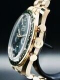 Omega 310.60.42.50.10.001 Moonwatch Professional Master Chronometer Moonshine Gold Green Dial on Bracelet image 2 thumbnail