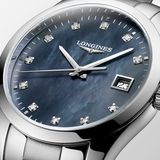 Longines Conquest Classic Quartz Black Mother of Pearl Dial 34mm L2.386.4.88.6 image 1 thumbnail