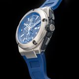 IWC IW376501 Ingenieur Double Chronograph Titanium Certified 45mm Blue Rubber Strap image 2 thumbnail