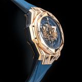 Hublot 418.OX.5108.RX.1604.MXM20 Big Bang Unico Sang Bleu II King Gold Blue Pavé image 1 thumbnail