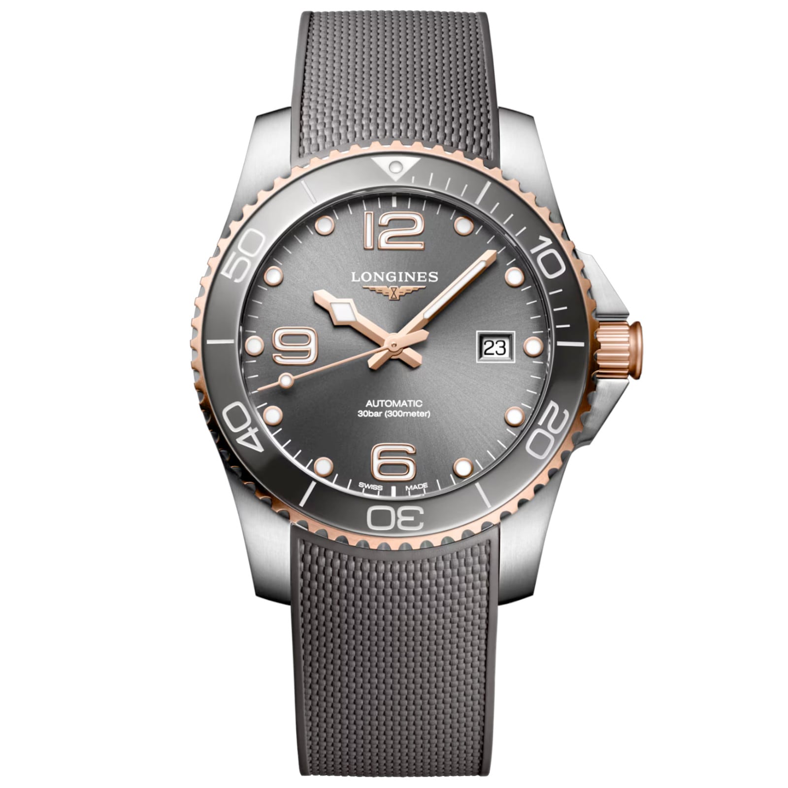 Longines Hydroconquest Sunray Grey Dial 41mm L3.781.3.78.9