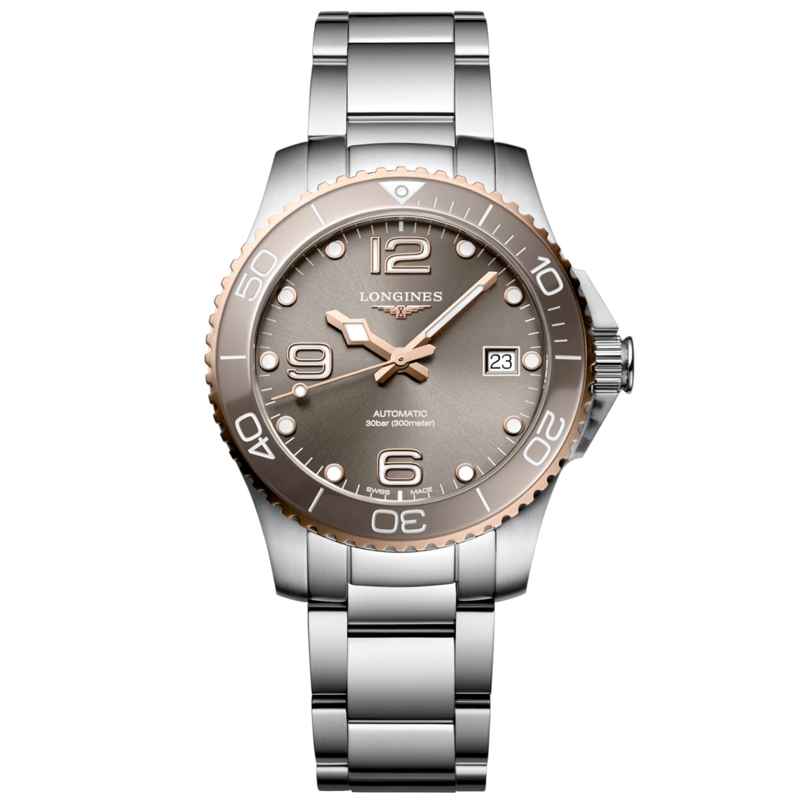 Longines Hydroconquest Sunray Grey Dial 39mm L3.780.3.78.6