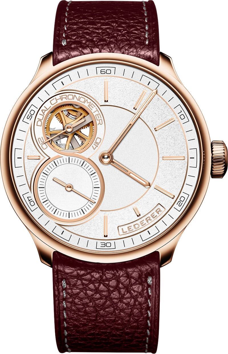 Lederer CIC 9016.60.301-9N Central Impulse Chronometer Nordic Silver Rose Gold