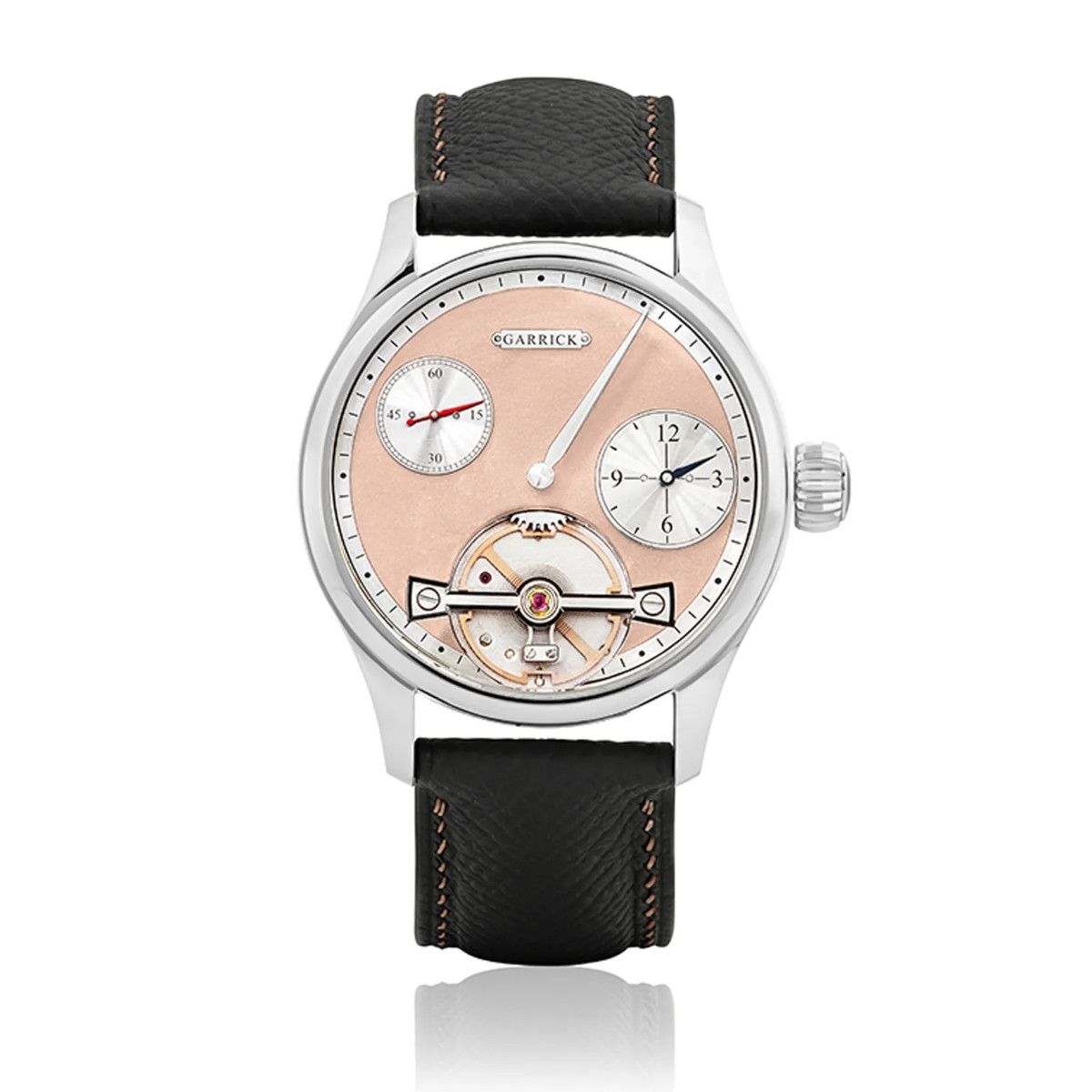 Garrick Regulator MK II Frosted Pink Gold Dial