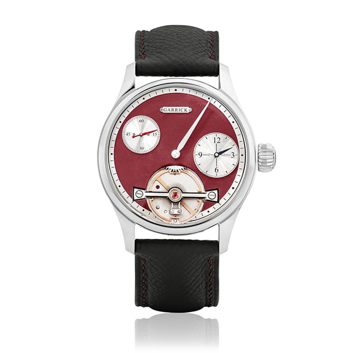 Garrick Regulator MK II Frosted Red Dial