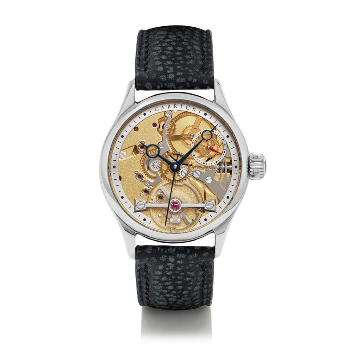 Garrick S3 Deadbeat Seconds - Gold Dial British-Made Jumping Seconds