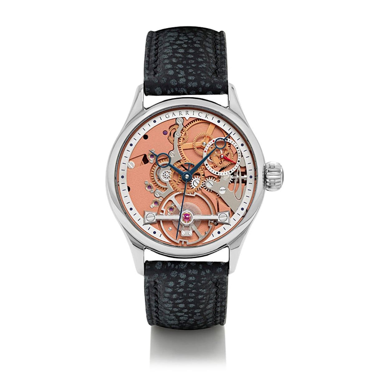 Garrick S3 Deadbeat Seconds - Rose Gold Dial British Jumping Seconds