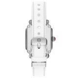 Michele Women's Deco Sport Mid Two-Tone White Silicone Watch, MWW06H000007 image 6 thumbnail