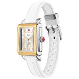 Michele Women's Deco Sport Mid Two-Tone White Silicone Watch, MWW06H000007 image 7 thumbnail