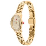 Michele Women's Limited Edition Serein Oval Diamond Pave 18K Gold-Plated Stainless Steel Watch, MWW21H000004 image 7 thumbnail