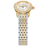 Michele Women's Serein Oval Diamond Two-Tone 18K Gold-Plated Watch, MWW21H000002 image 4 thumbnail