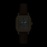 Michele Women's Deco Sport Mid Gold-Tone Brown Silicone Watch, Mww06H000008 image 6 thumbnail