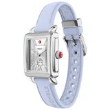 Michele Women's Deco Sport Mid Stainless Steel Pastel Blue Silicone Watch, MWW06H000006 image 8 thumbnail