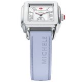 Michele Women's Deco Sport Mid Stainless Steel Pastel Blue Silicone Watch, MWW06H000006 image 4 thumbnail