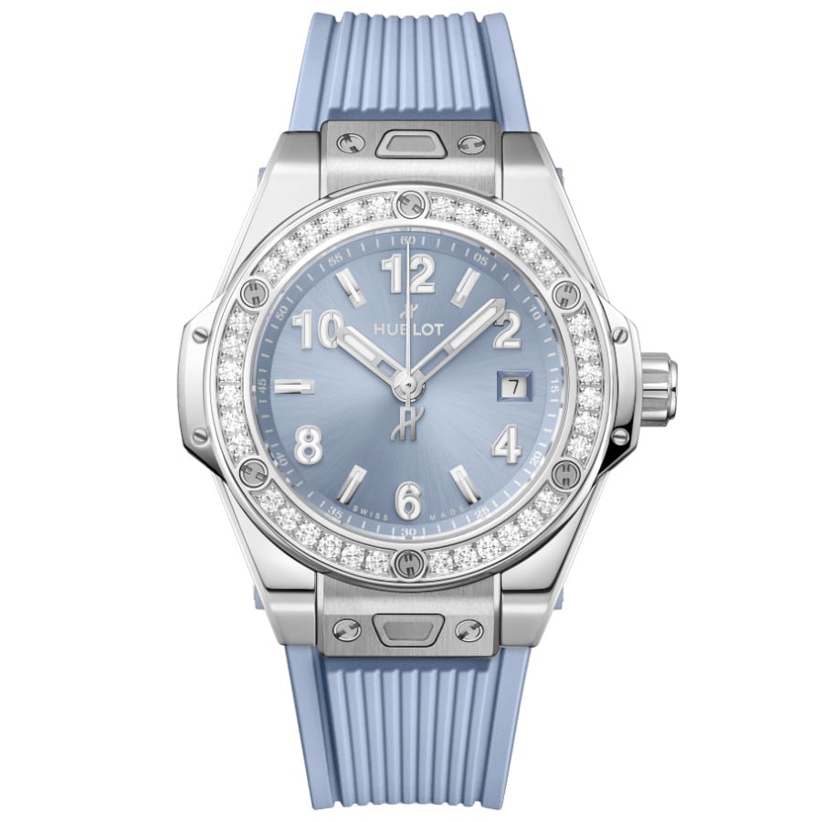 Hublot Big Bang One Click Steel Coal Blue Diamonds 33mm 485.SX.717B.RX.1204