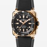 Bell & Ross BR-03 Diver Black Bronze Rubber Strap BR03A-D-BL-BR/SRB image 2 thumbnail