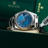 Rolex Datejust 41 Blue Roman Dial Fluted Bezel M126334-0025 image 7 thumbnail