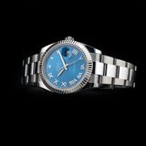 Rolex Datejust 41 Blue Roman Dial Fluted Bezel M126334-0025 image 3 thumbnail