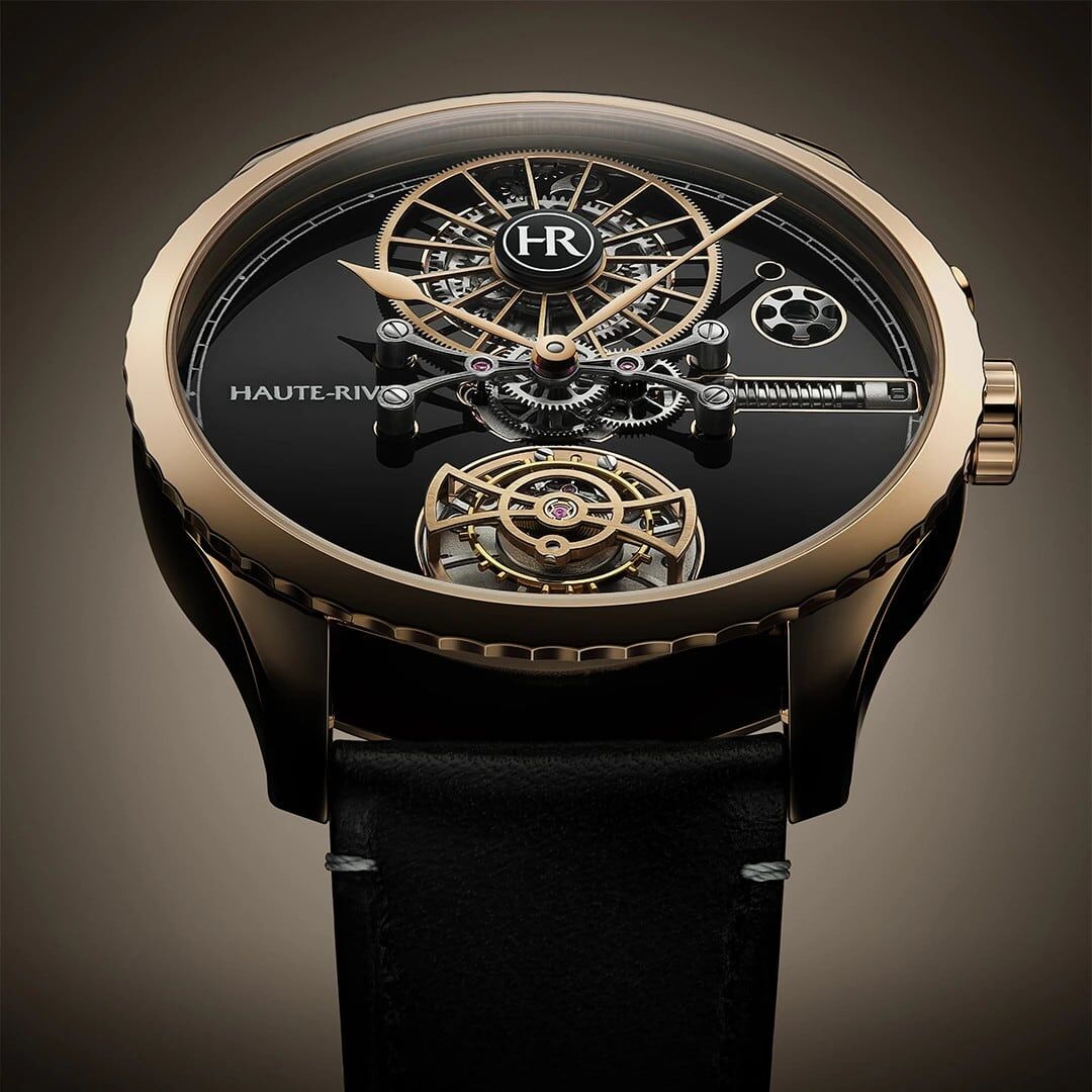 Haute Rive Honoris I Rose Gold Black Enamel Dial