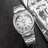 Nivada Grenchen F77 White MK2 38mm No Date 68046A77 image 4 thumbnail