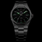 Nivada Grenchen F77 Black MK2 38mm No Date 68043A77 image 1 thumbnail