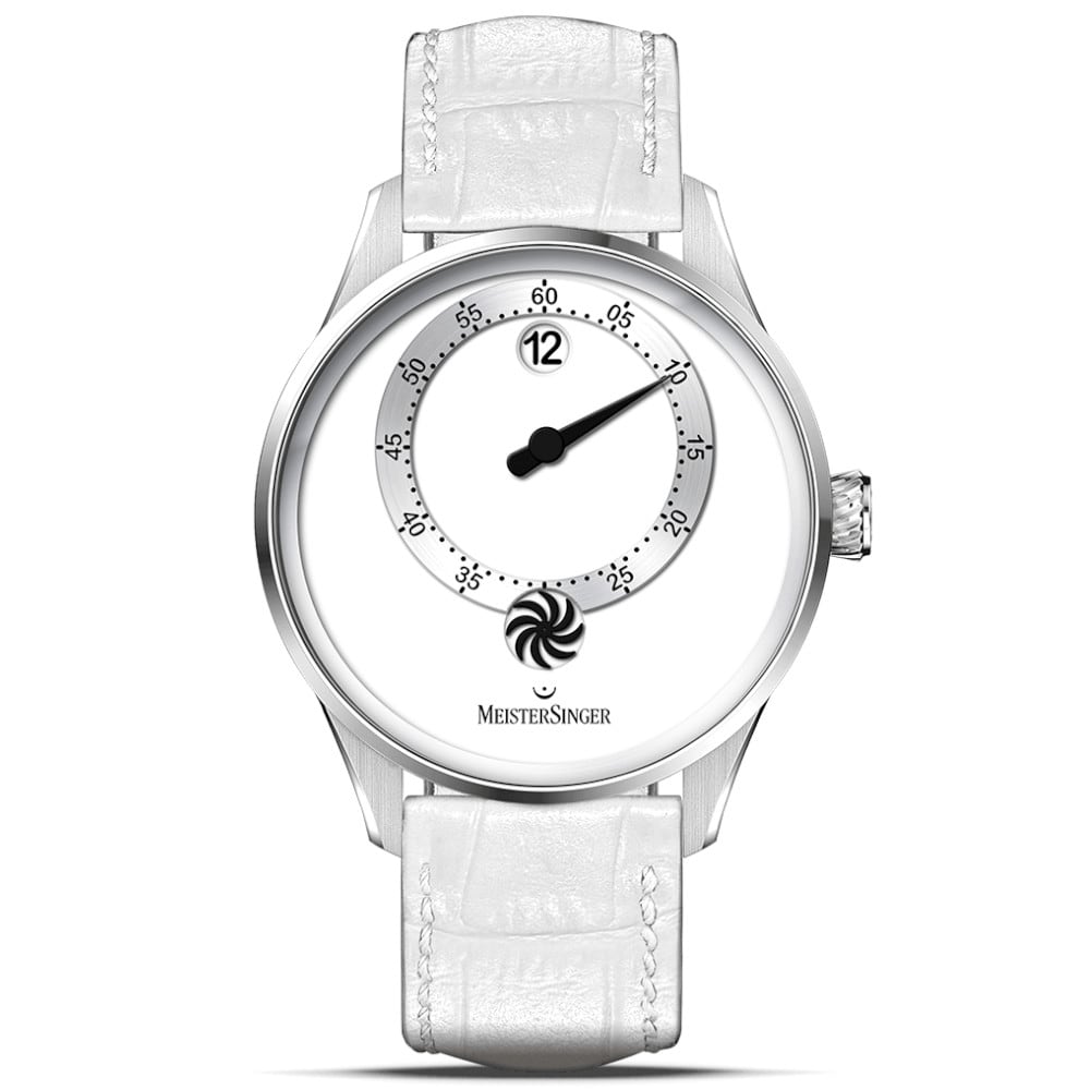 MeisterSinger Phantero Jumping Hour White PTJH901