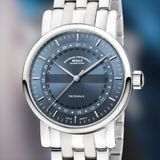 Mühle Glashütte Teutonia II Ring Date On Bracelet M1-33-52-MB image 1 thumbnail