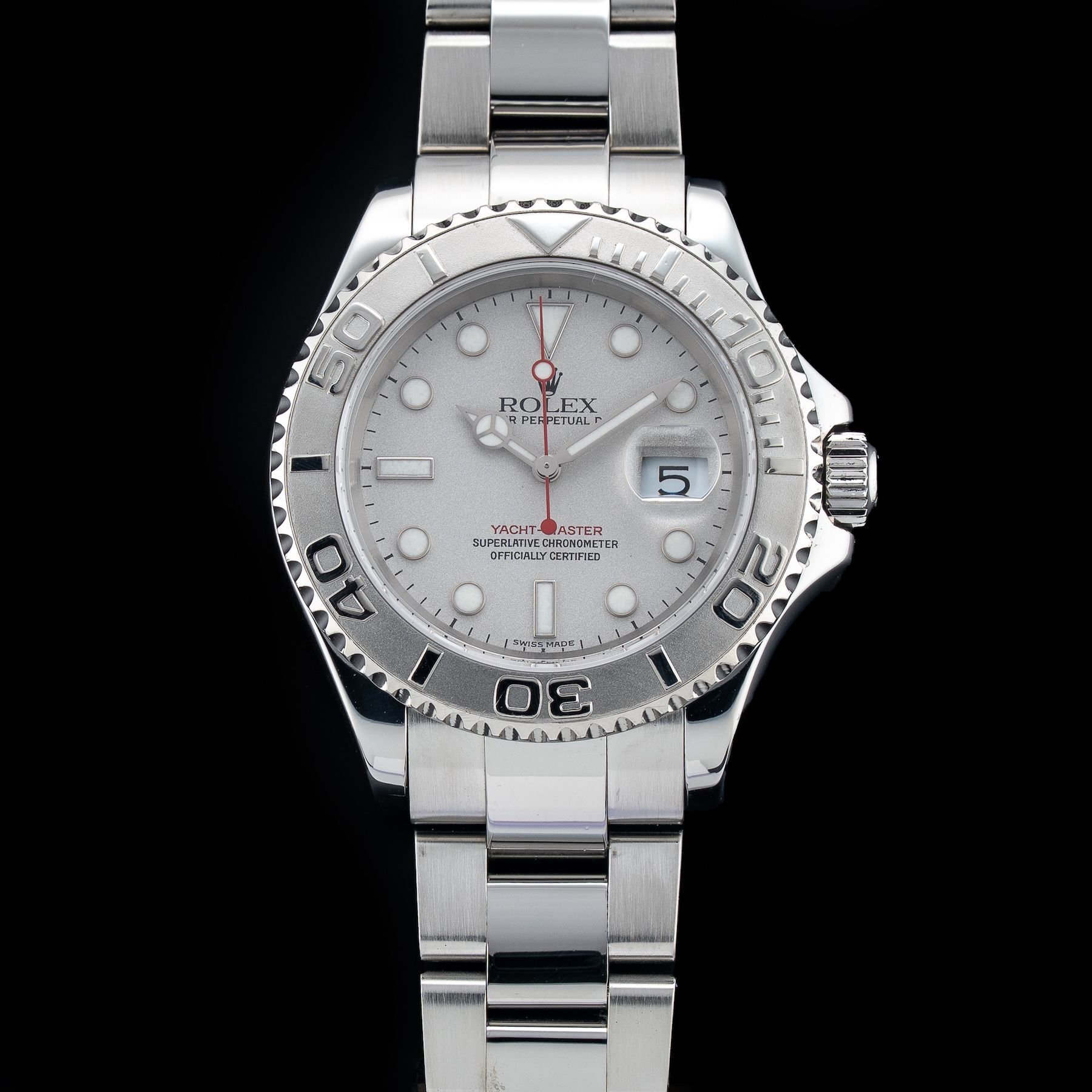 Rolex Yacht-Master 40 Silver Dial Chronometer Men's Watch 16622