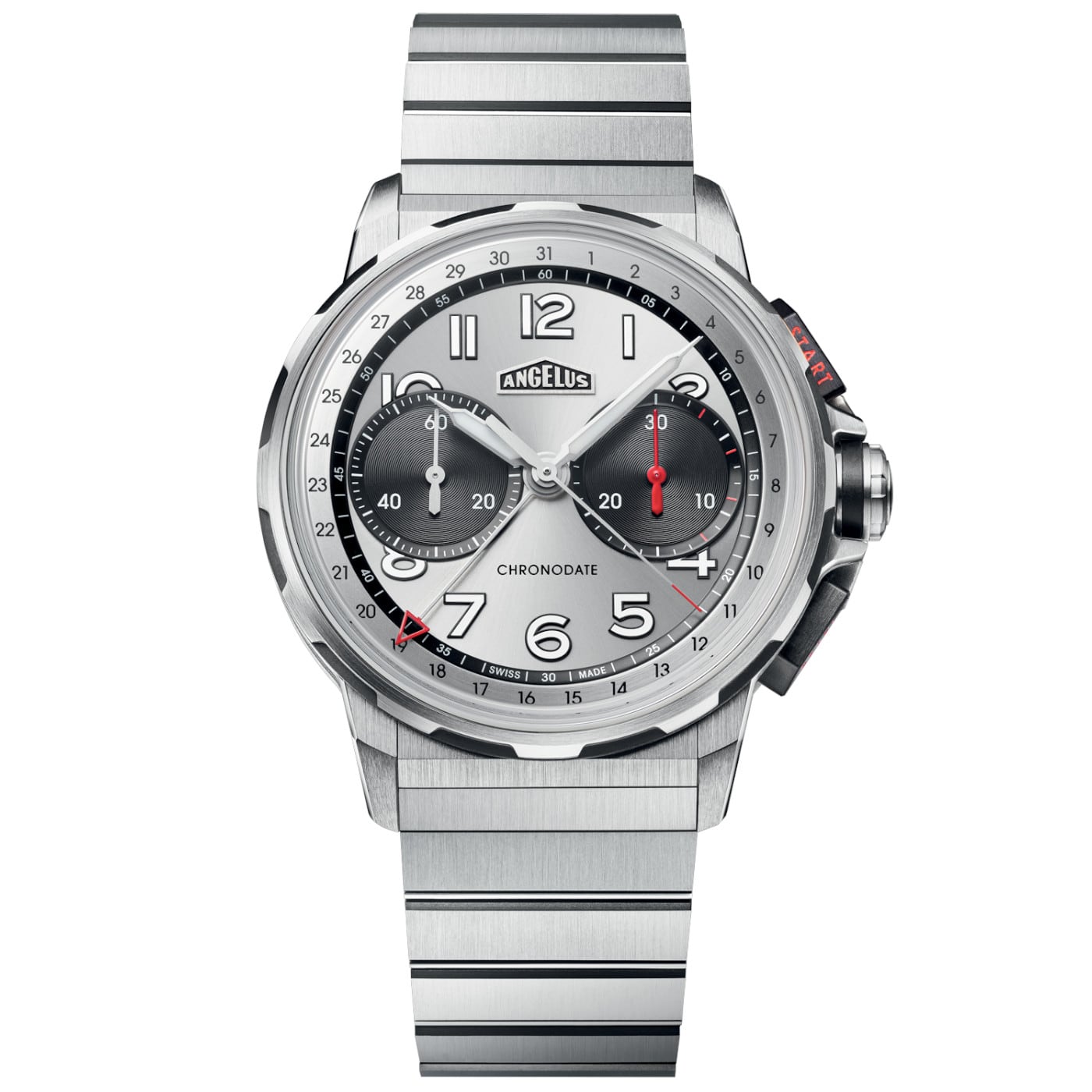 Angelus Chronodate Titanium Magnetic Silver 0CDZF.A02A.M009T