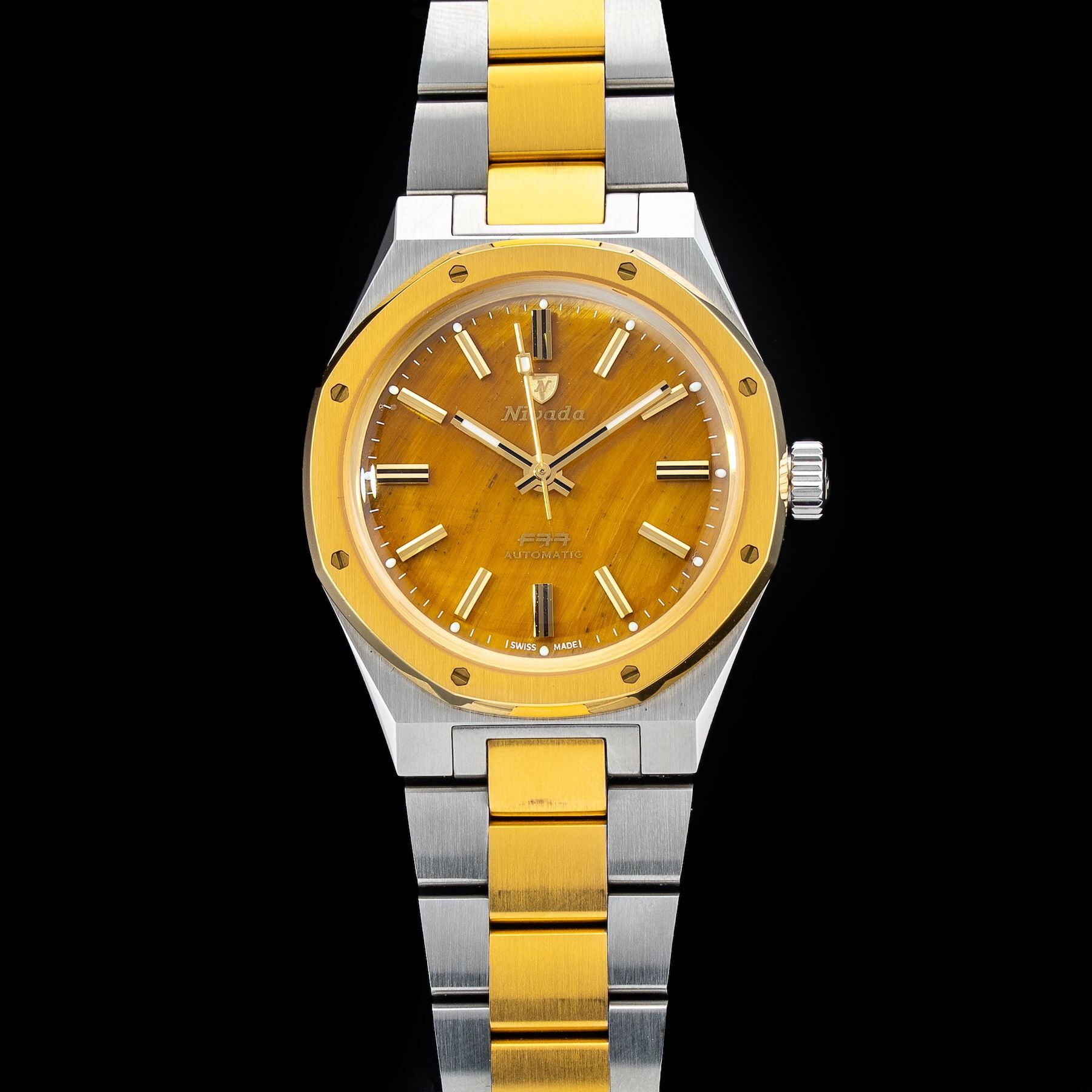 Nivada Grenchen F77 Tiger Eye Bicolor Mark I