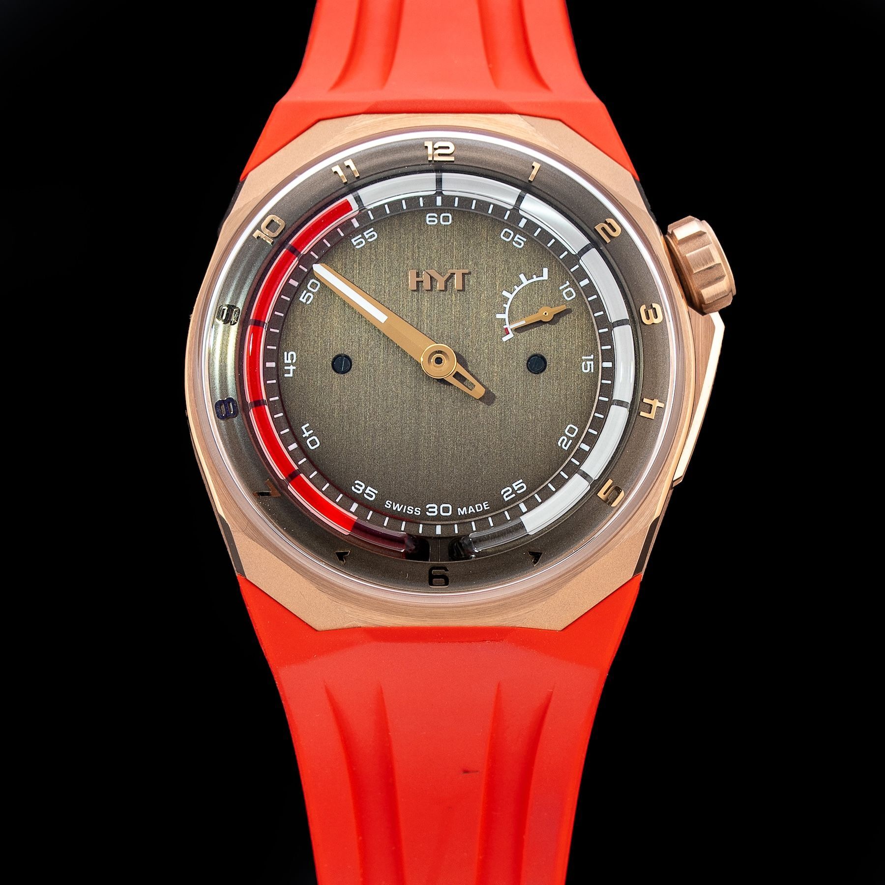 HYT H03345-A T1 5N Gold & Titanium Chocolate Millésime Edition