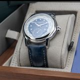 Frederique Constant Classic Worldtimer Lapis Lazuli Limited Edition FC-718LA4H6 image 7 thumbnail